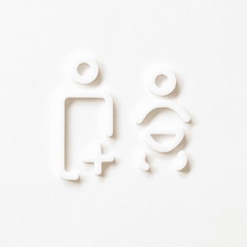 MOHEIM Baby & Parent Room Sign - Elegant White Nursery Door Hanger for Newborn & Toddler Safety - Perfect for Bedroom, Daycare & Hospital Use