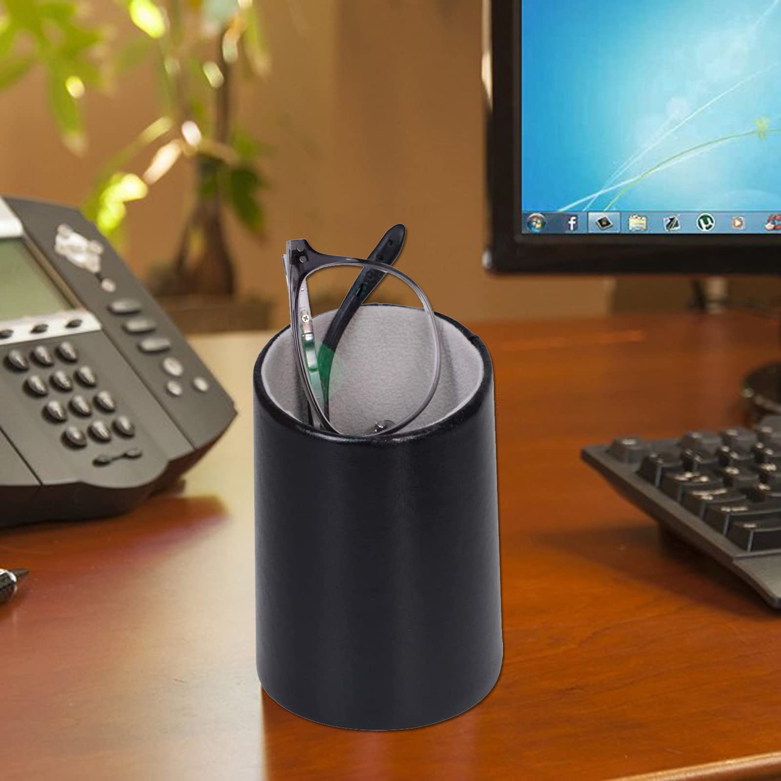 2 Pack Eyeglass Holder Stand - Protective Glasses Stand Case for Desks or Nightstands - Perfect for Home, Office & Travel Organization