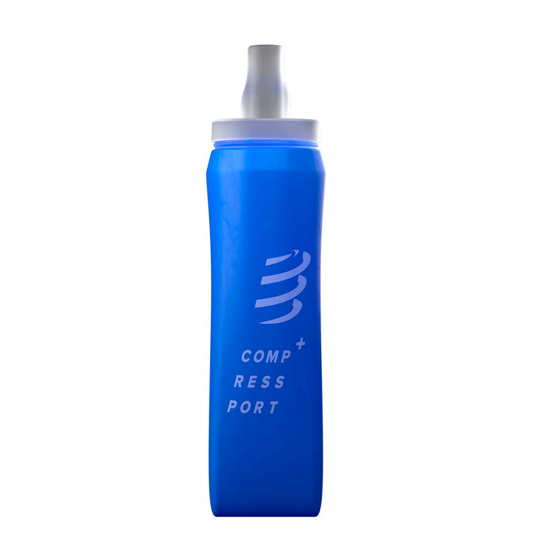 Compressport Ergo Flask 300ml - Lightweight Hydration Water Bottle for Running, Cycling & Fitness - BPA-Free Sports Water Bottle with Leak-Proof Lid - Perfect for Gym, Hiking & Outdoor Activities (Blue)