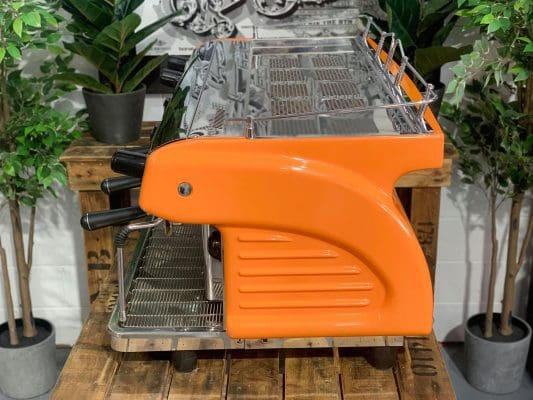 Expobar Ruggero 3 Group Commercial Espresso Machine - Orange - Perfect for Coffee Shops, Restaurants & Offices