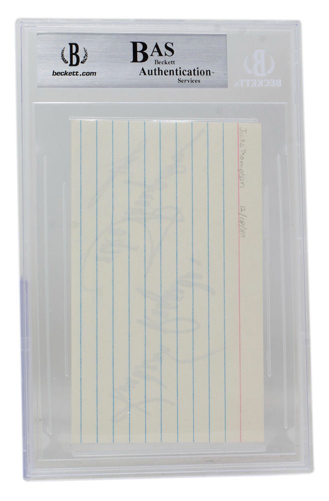 Jocko Thompson Autographed Philadelphia Phillies Index Card - PSA/DNA Certified - Perfect for Baseball Memorabilia Collections & Sports Fan Gifts