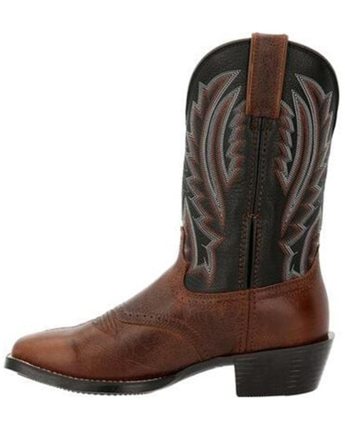 Durango Men's Westward Dark Chestnut & Black Onyx Western Cowboy Boots - Comfortable Cushion Insole for All-Day Wear - Ideal for Rodeo, Country Dancing, Western Fashion & Outdoor Events