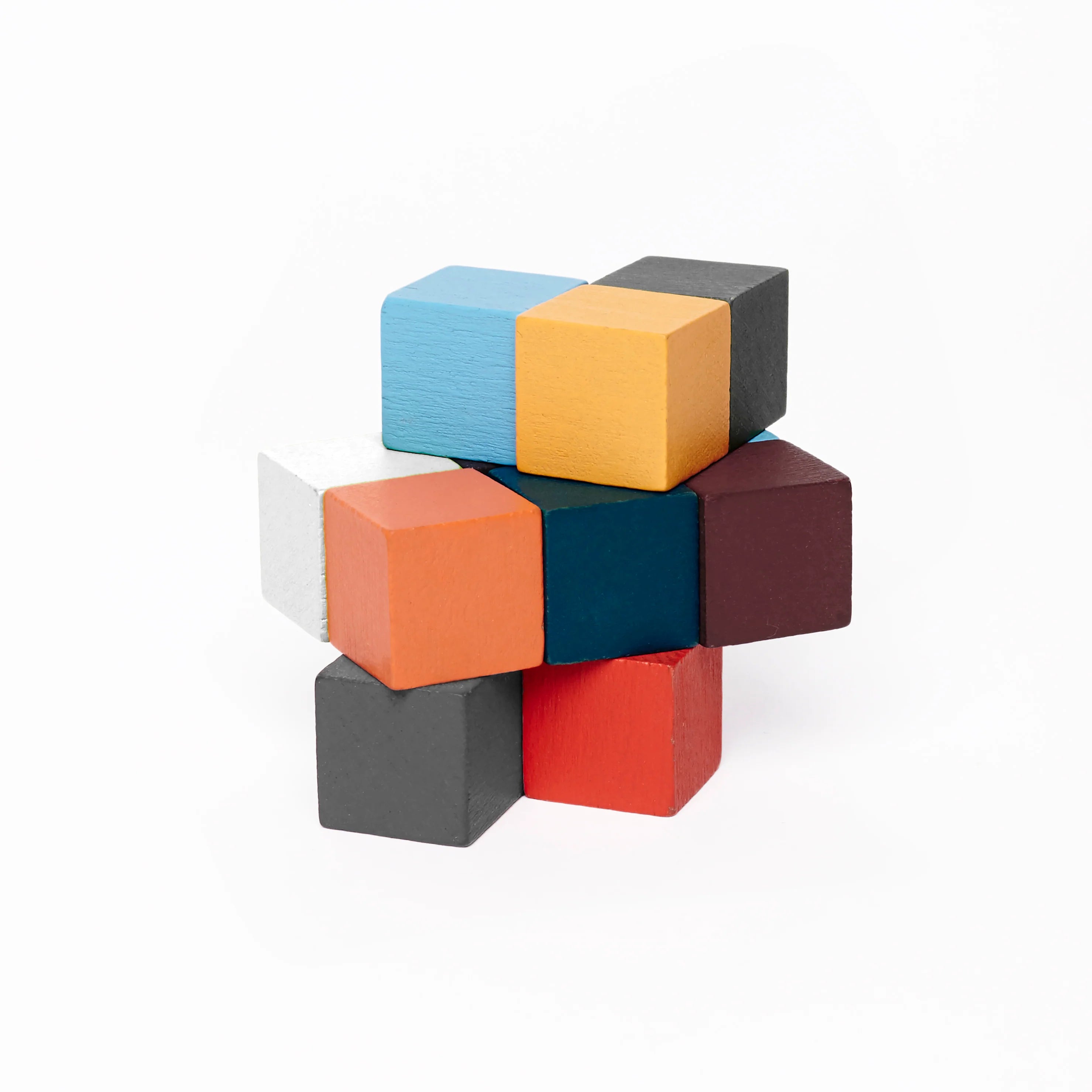 Elasti Cube - Premium Anti-Slip Storage Cubes for Home & Office Organization - Perfect for Closet, Shelves, and Drawer Organization (Set of 6)