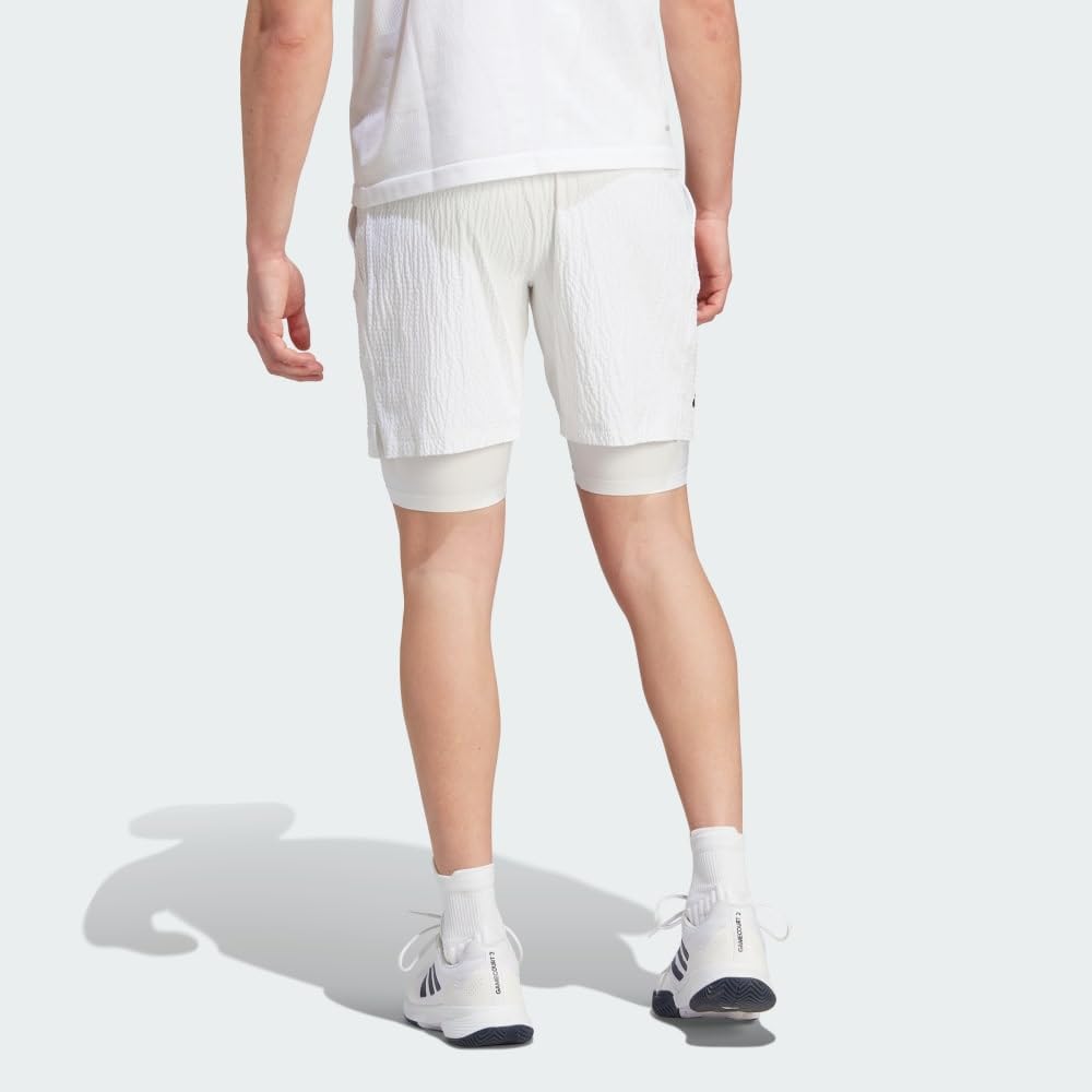 **Adidas Men's Tennis London 2-in-1 Shorts – Quick-Dry, Breathable & Comfortable for Sports & Casual Wear**    *(Use Case: Perfect for tennis, running, gym workouts, or everyday casual wear.)*