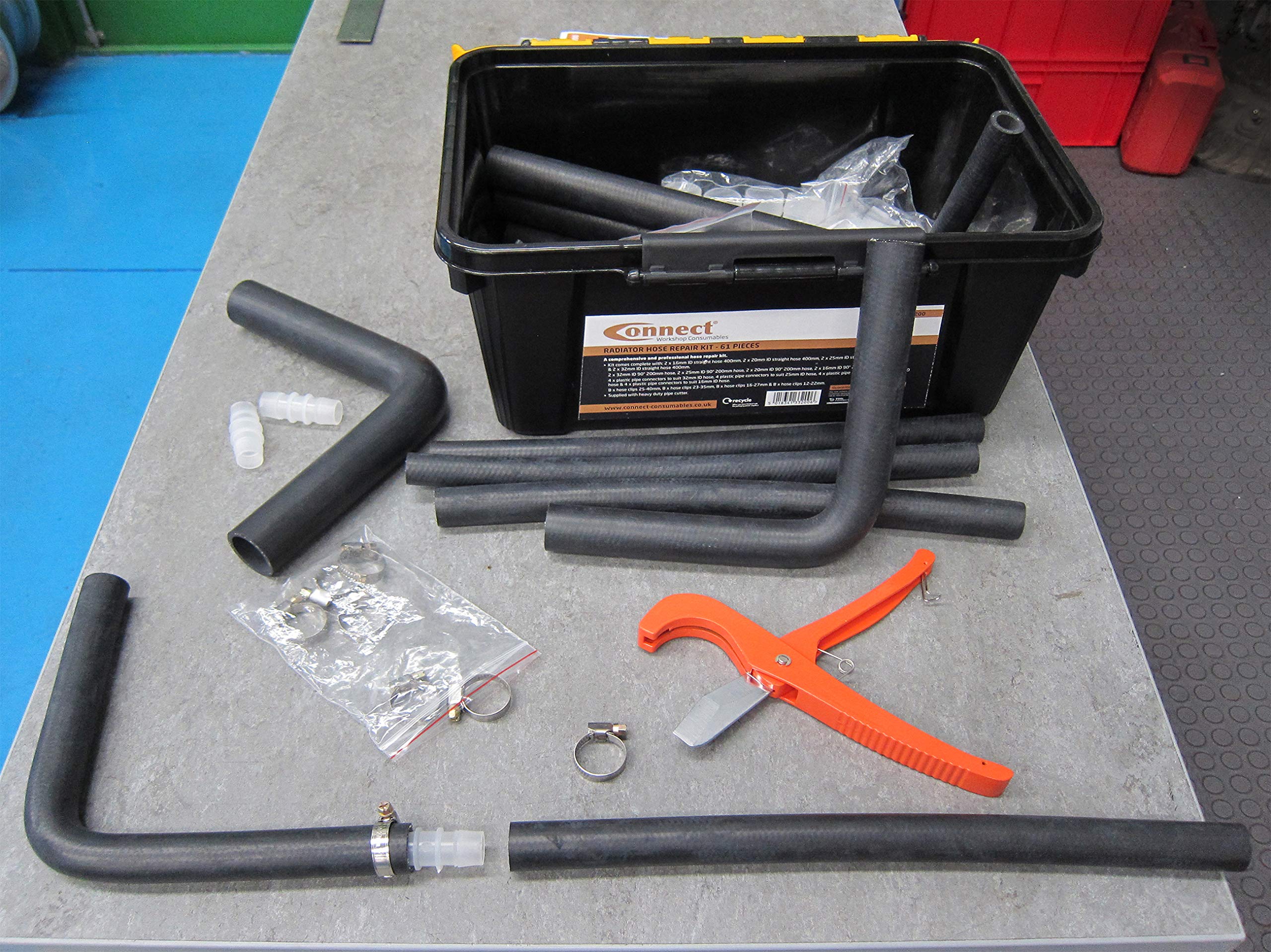 33200 Radiator Hose Repair Kit - 61 Pieces for Car & Truck Cooling System - Fix Leaks & Cracks - Universal Fit for Most Vehicles - DIY Auto Repair & Maintenance