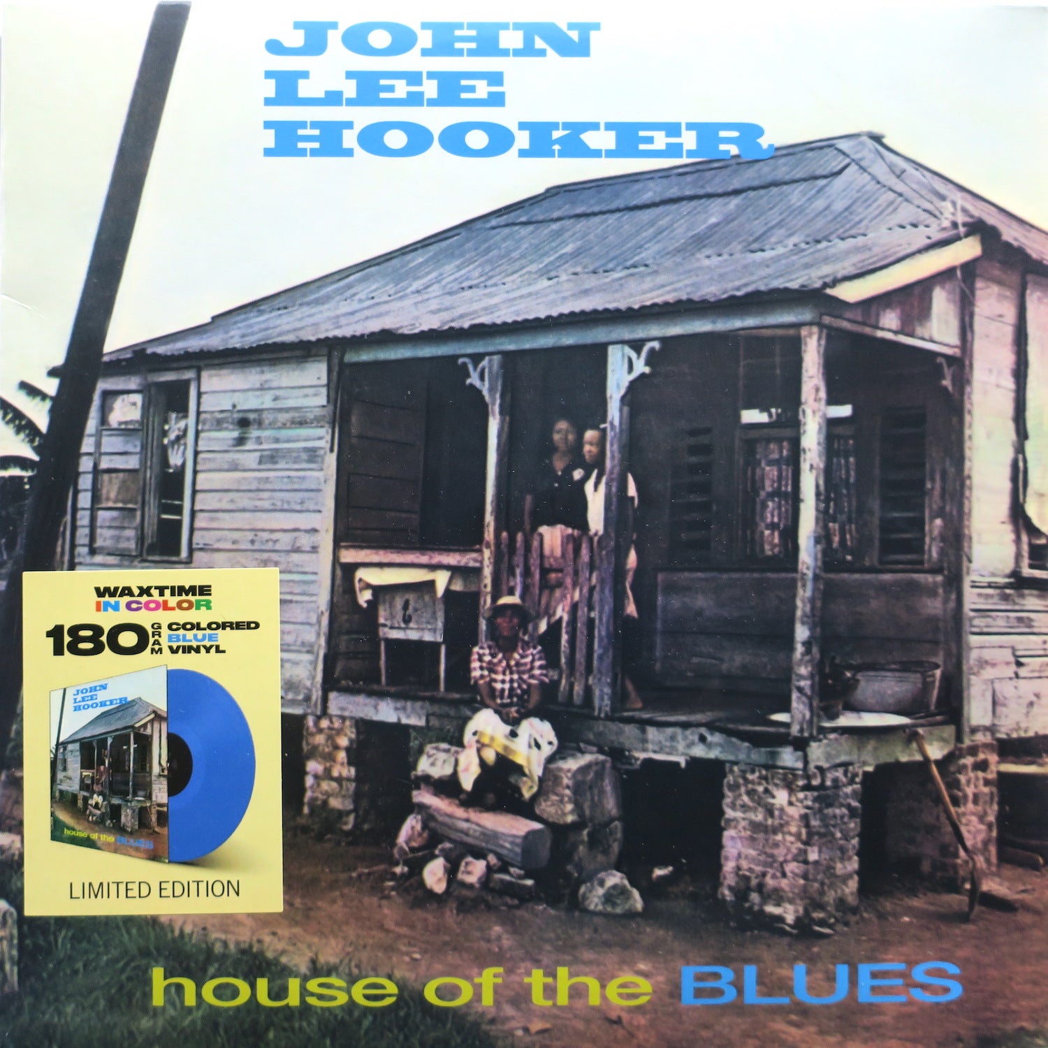 JOHN LEE HOOKER 'House Of The Blues' 180g Blue Vinyl LP Record - Limited Edition Blues Music for Collectors & Audiophiles - Perfect for Home Listening, Music Collections & Vintage Vinyl Enthusiasts