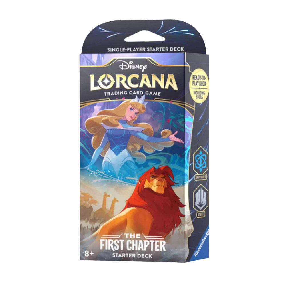 Disney Lorcana The First Chapter Starter Deck - TCG Trading Card Game for Beginners | Collectible Fantasy Adventure Cards for Game Nights & Tournaments