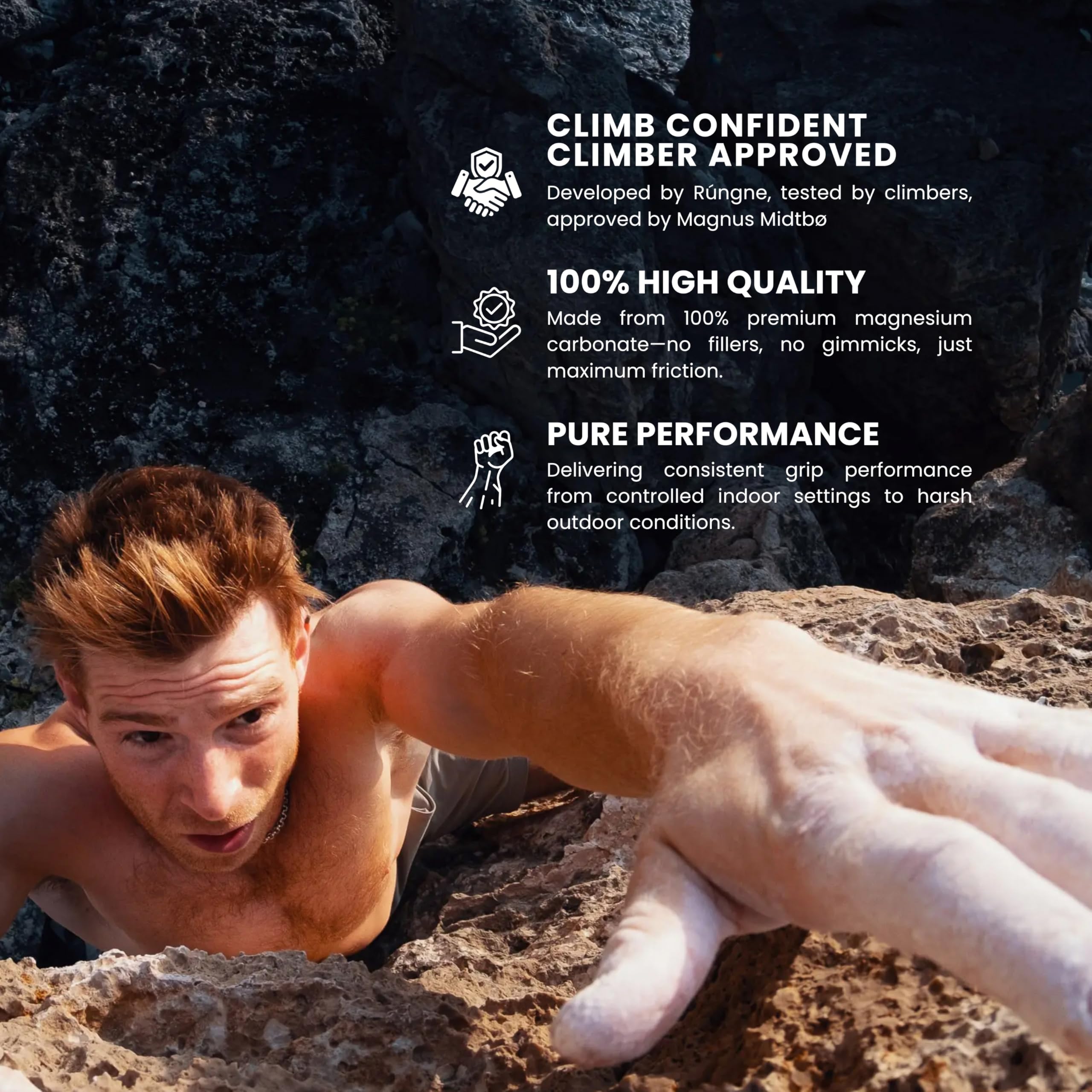 Magjuice Liquid Chalk - Superior Grip Formula for Weightlifting & Rock Climbing - 250ml Bottle - Non-Slip Sports Chalk for Gym, CrossFit & Bouldering