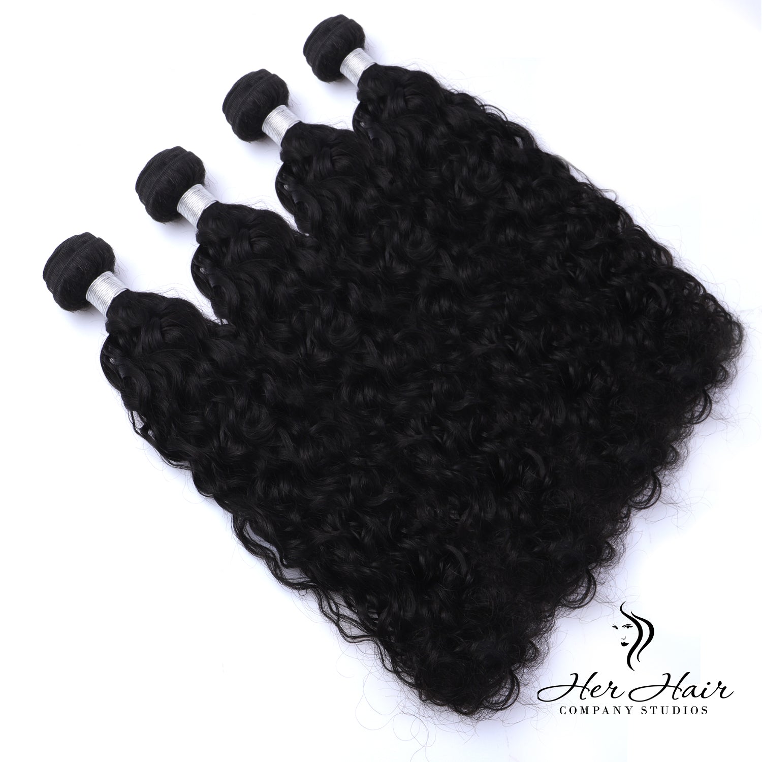 Brazilian Wavy Hair Bundles 4-Pack - 100% Human Hair Weft Extensions for Natural Look | Perfect for Styling, Braiding & Everyday Wear