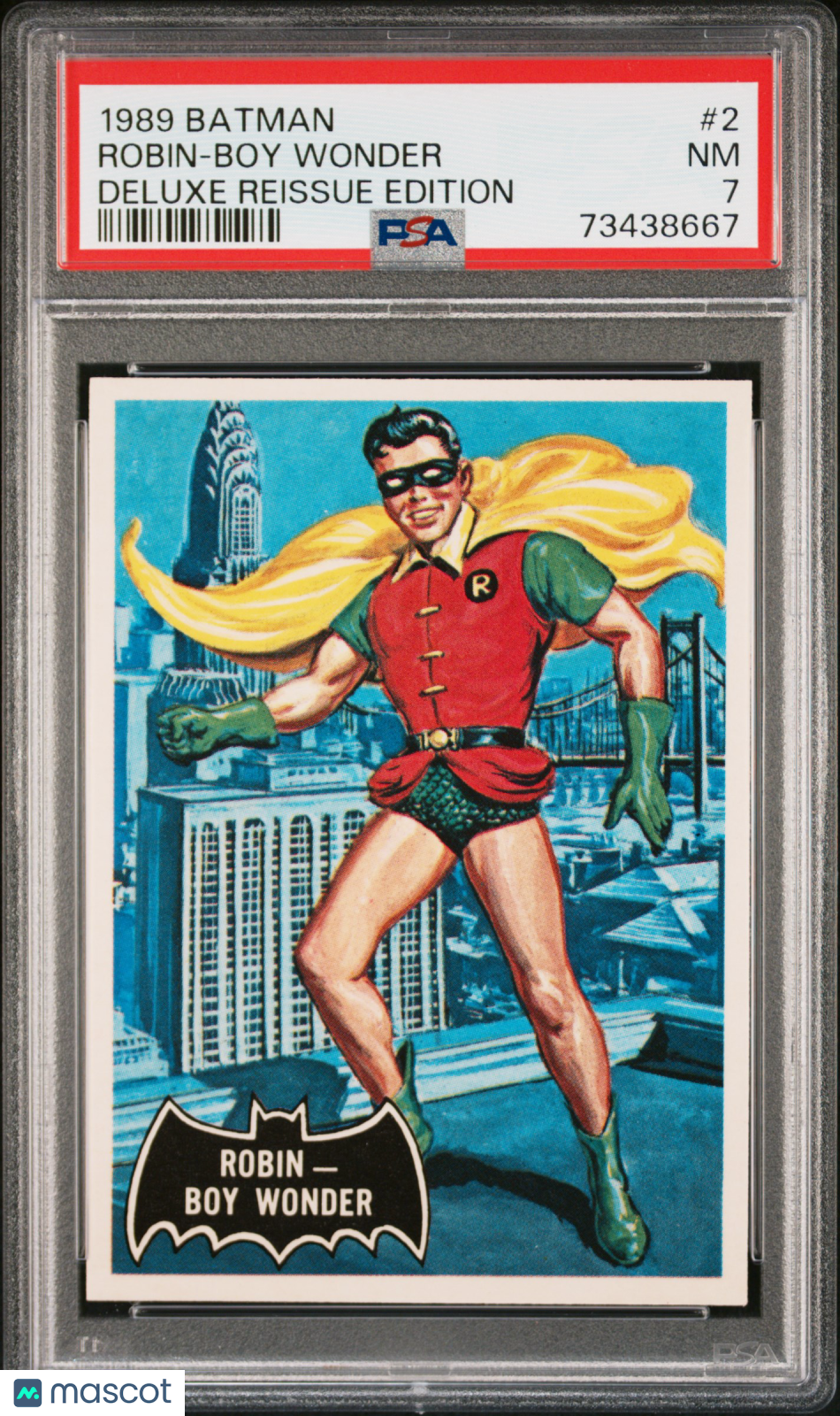 1989 Batman Deluxe Reissue Edition Robin Boy Wonder #2 PSA 7 Graded Comic - Collectible DC Superhero Memorabilia for Display & Investment