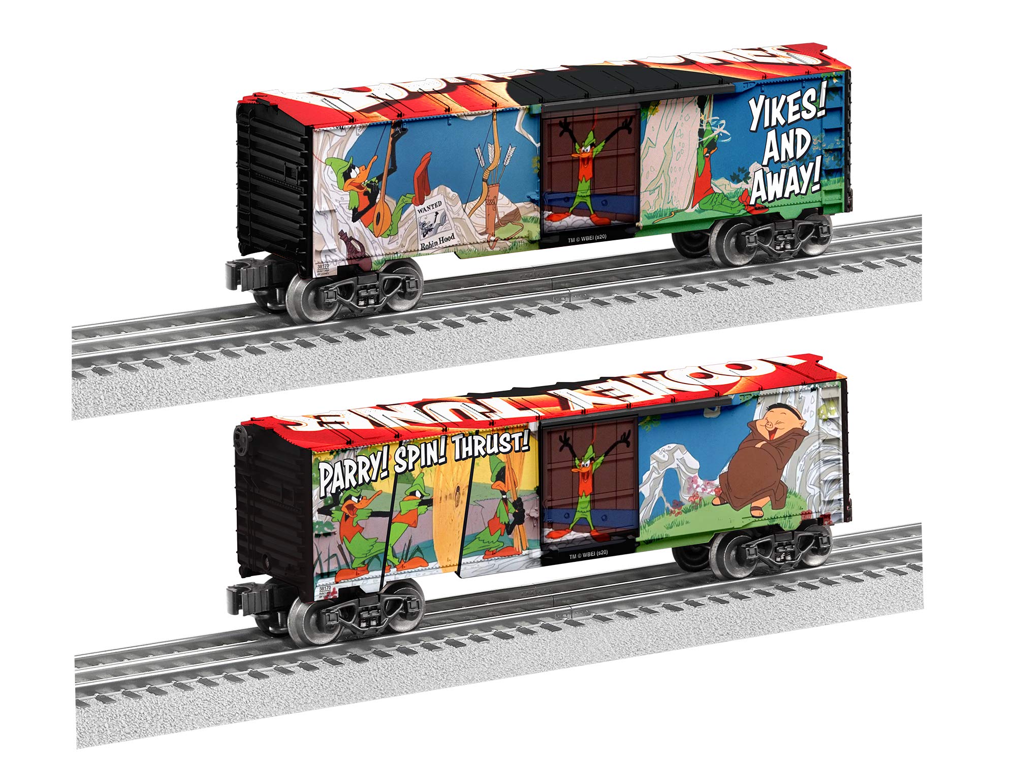 Lionel Looney Tunes Electric O Gauge Model Train Set - Robin Hood Daffy Boxcar (2038170) for Collectors & Train Enthusiasts | Perfect for Holiday Displays & Model Railroad Layouts