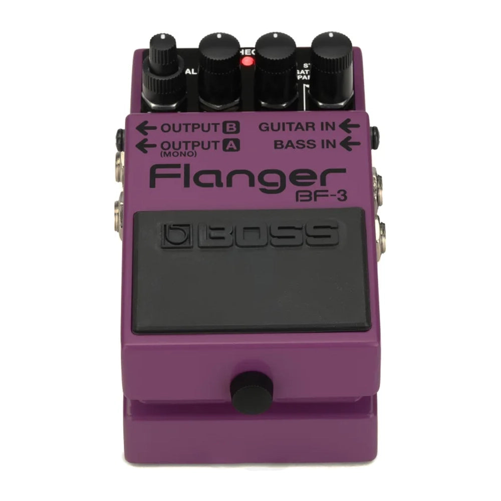 Boss BF-3 Flanger Guitar Effects Pedal | True Bypass, Analog Flanging | Studio & Live Performance Use