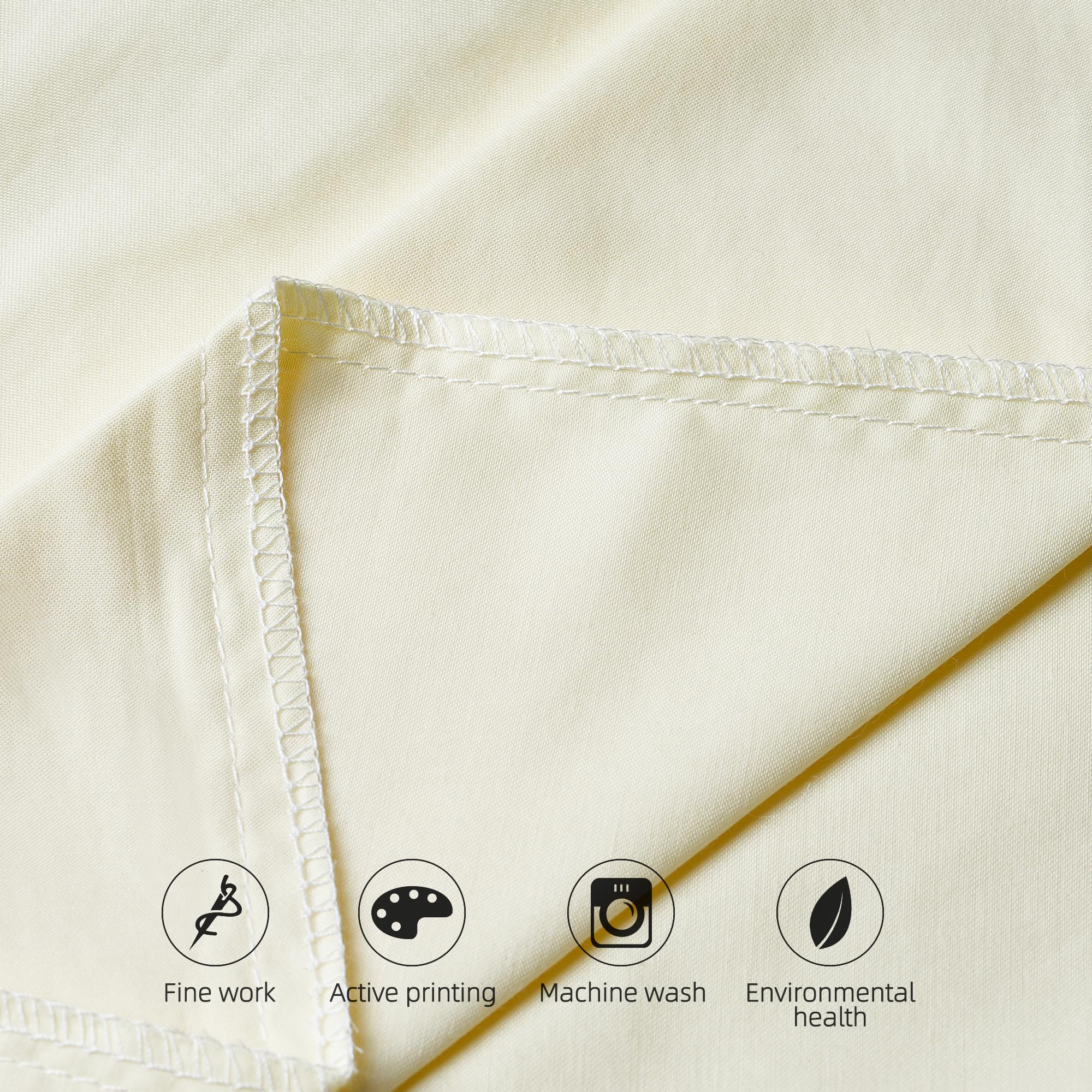 King Size Cotton Pillow Protectors with Zipper - 2 Pack Cooling & Breathable Pillow Cases (20