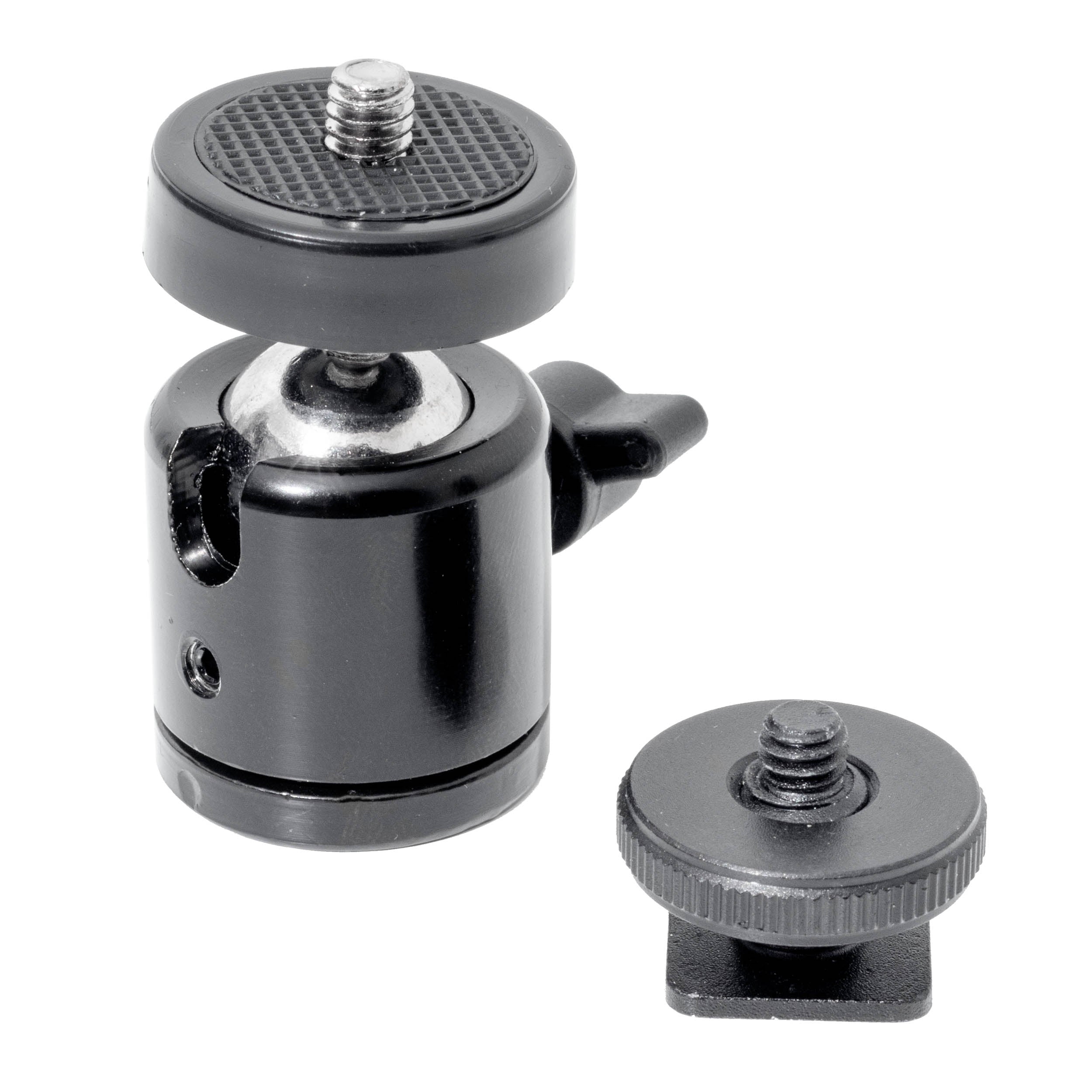Multifunctional Mini Ball Head with Hot Shoe Mount - Compact Tripod Adapter for DSLR Cameras, Smartphones & Action Cameras - Perfect for Vlogging, Photography & Outdoor Adventures
