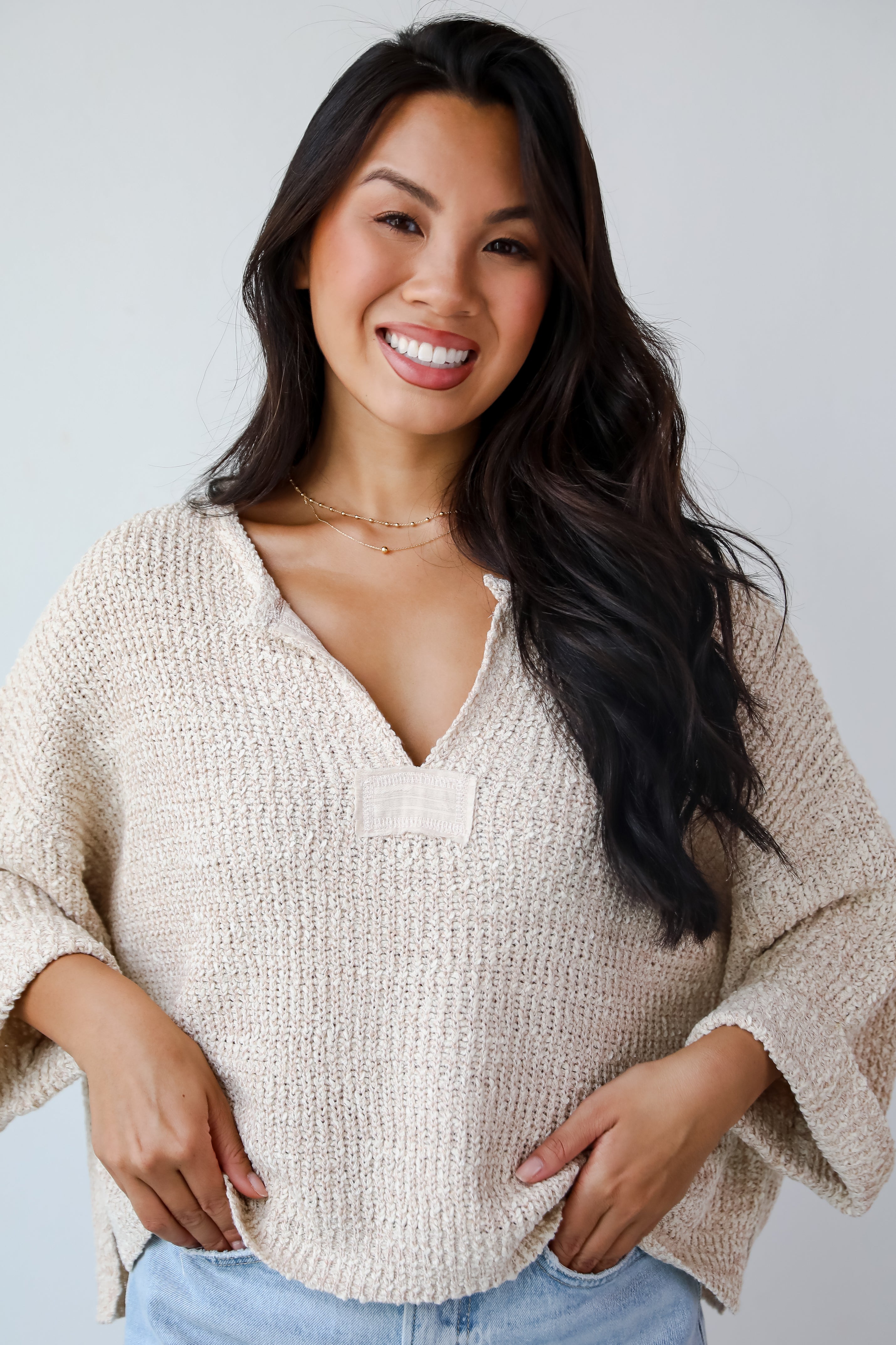 Cozy Lightweight Knit Sweater for Women - Soft & Comfortable Pullover - Perfect for Casual Wear, Office & Fall Outfits