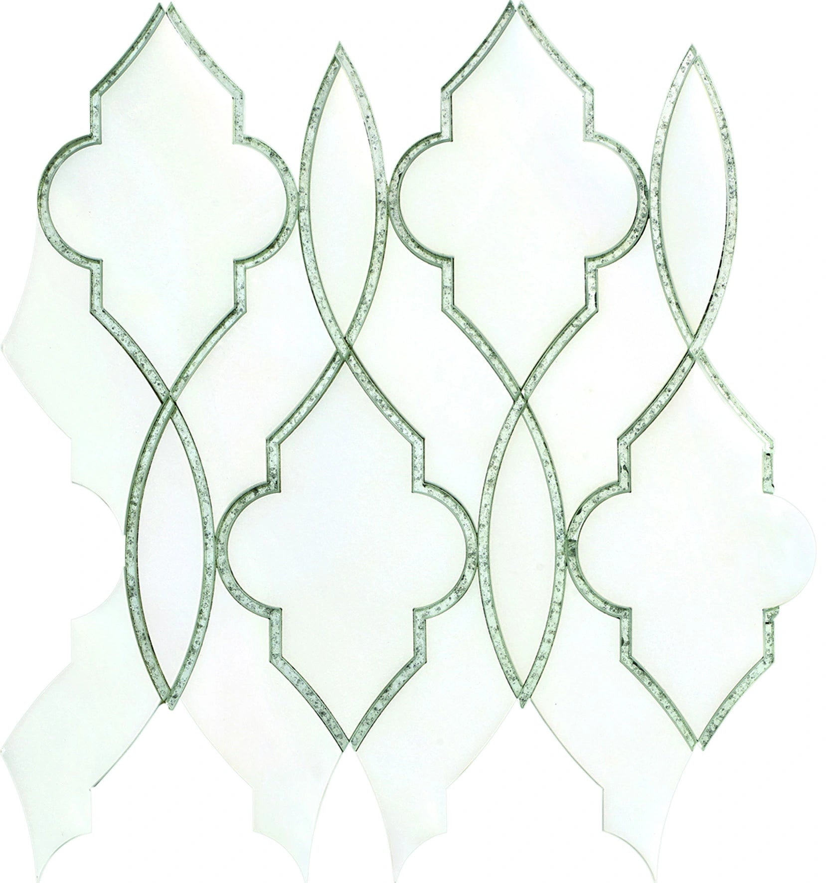 Premium Water Jet Chateau Luxe Mosaic Tiles - Handcrafted for Bathroom & Kitchen Backsplash - Luxury Home Decor for Walls & Floors