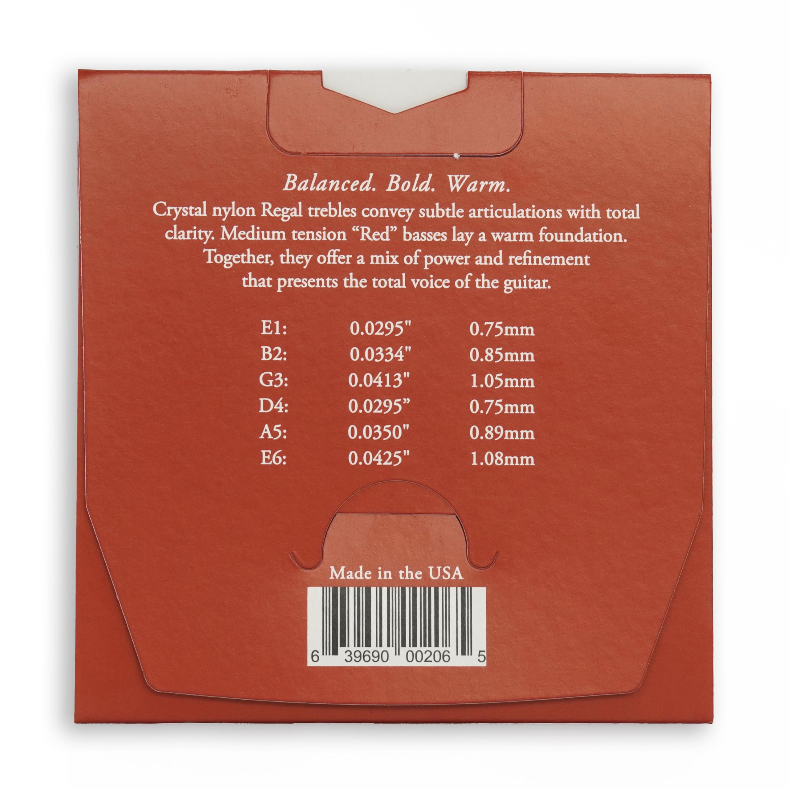 Augustine Regal Medium Tension Crystal Nylon Guitar Strings - 1 Set | Premium Classical Guitar Strings for Warm Tone & Smooth Playability | Perfect for Performances, Practice & Recording Sessions