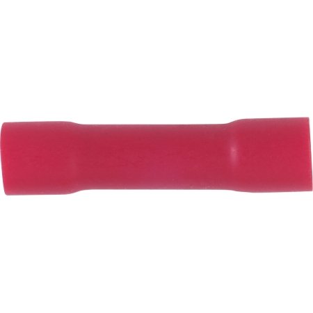 High-Quality Vinyl Butt Connectors 8 Gauge - 100 Pack for Automotive, Marine & Electrical Wiring Applications