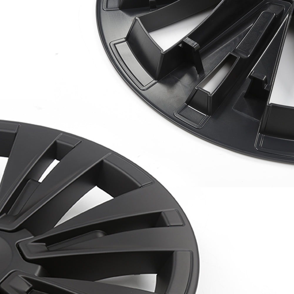 EVBASE 19 Inch Tesla Model Y Turbine Wheel Covers - 4PCS Matte Black Sport Rims for Model X Version | Enhance Style & Protect Alloy Wheels | Perfect for Daily Commuting & Road Trips