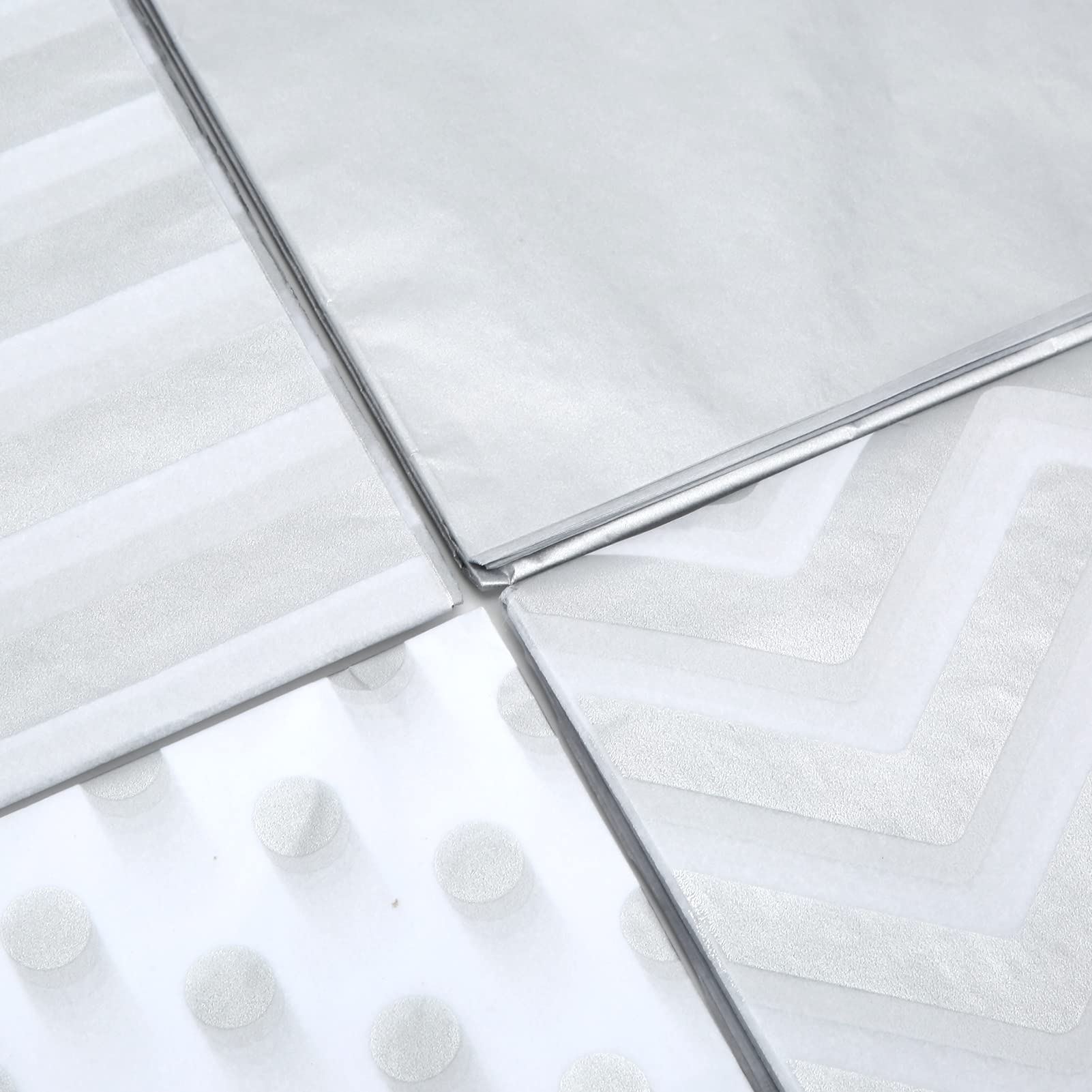 Eco-Friendly Recyclable Silver Pattern Tissue Wrapping Paper for Party Gifts, Birthdays, Christmas & Special Occasions | Sustainable Gift Wrap Solution