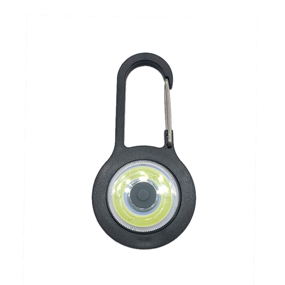 Jolincc Bike Helmet Light - Clip-On Safety Light for Cycling, Hiking & Backpacks - Reflective Warning Light with Carabiner Hook - Luminous Phone Holder for Exercise Bikes (Black, One Size) - Perfect for Night Riding, Outdoor Adventures & School Commutes
