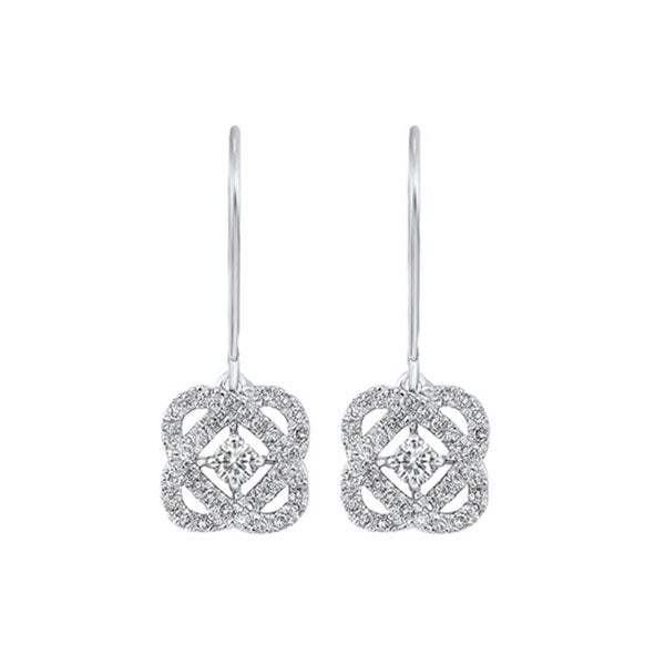 14K White Gold Diamond Stud Earrings (1/2 CTW) - Perfect for Weddings, Anniversaries & Special Occasions
