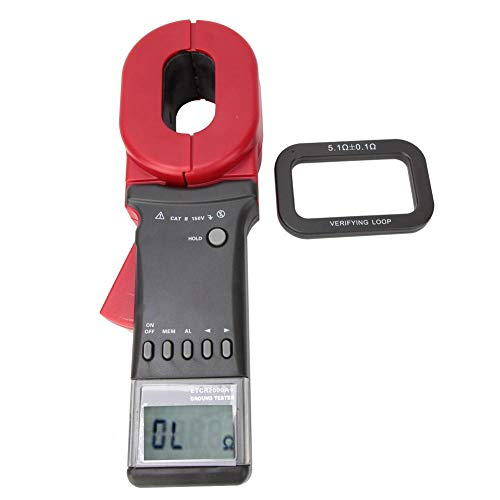 4-Digit LCD Digital Display Resistance Tester - ETCR2000A+ Digital Clamp Meter for Ground Earth Resistance Measurement | Perfect for Electricians, Engineers & DIY Home Electrical Projects