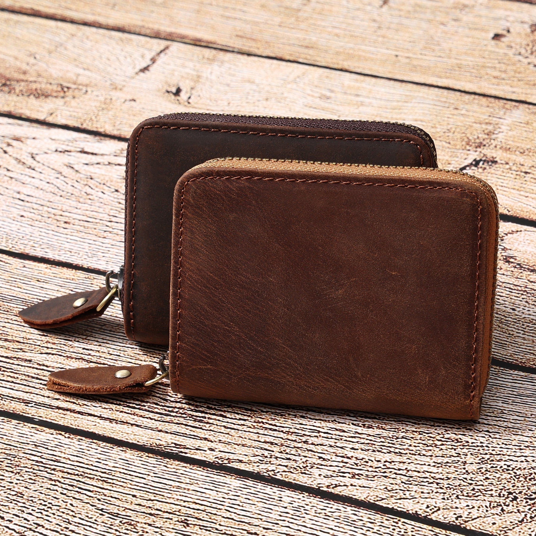 RFID Blocking Men's Leather Wallet - Slim Durable Credit Card Holder for Everyday Use & Travel Security