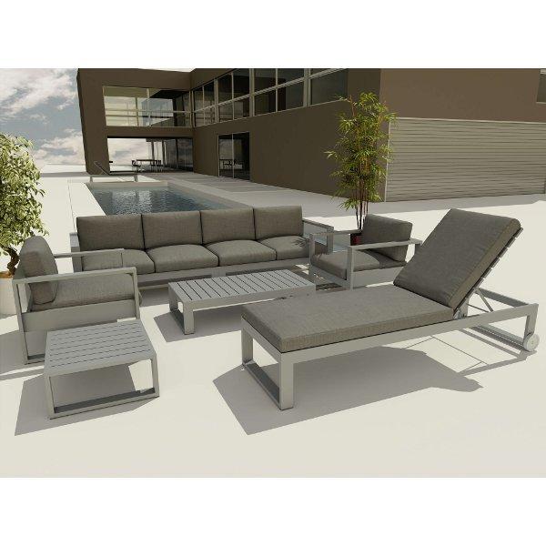 Lucca Sun Lounger 7-Piece Outdoor Patio Furniture Set - Perfect for Poolside, Beach, Backyard & Garden Relaxation