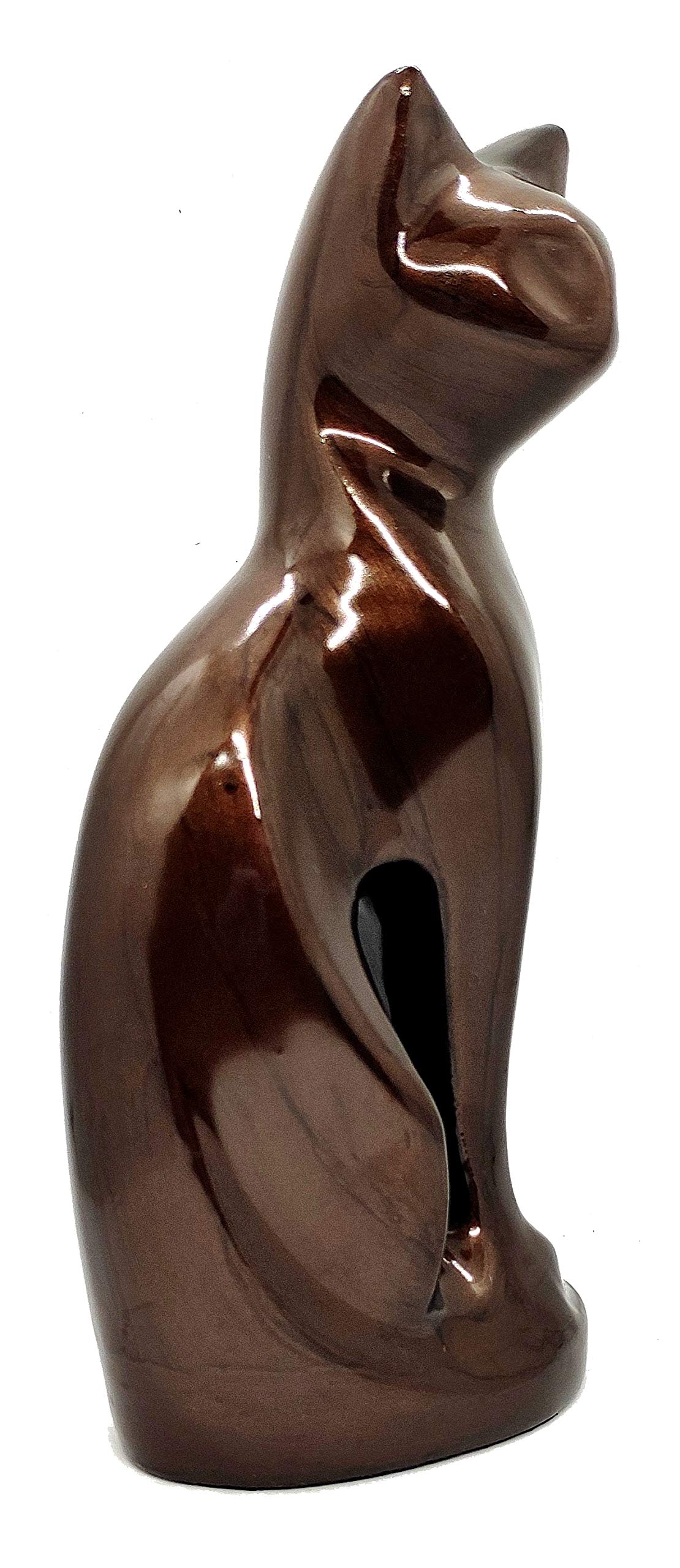 Handcrafted Cat-Shaped Cremation Urn for Pets - Memorial Keepsake Container for Ashes - Perfect for Home Memorials & Pet Loss Remembrance