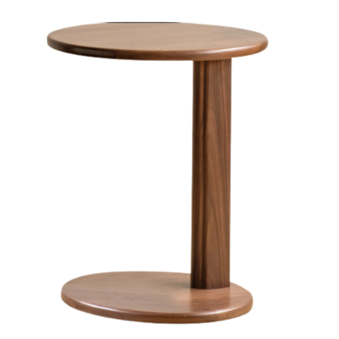 Premium Black Walnut & Ash Solid Wood Combination Rock Plate Coffee Table - Modern Living Room Furniture for Home Decor & Relaxation
