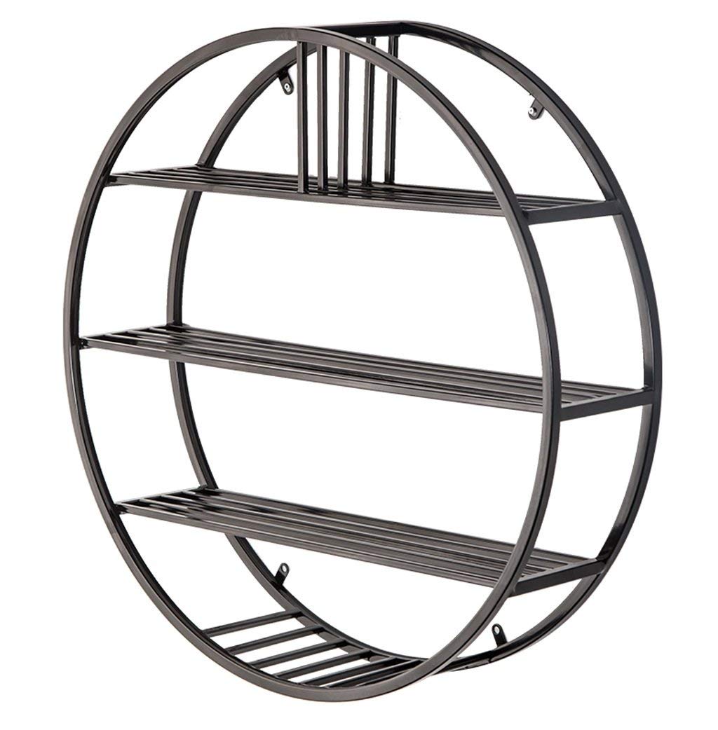 Vintage 3-Tier Floating Wall Shelf - Solid Wood & Metal Iron Storage Shelf for Home, Office, Loft | Stylish Wall Partition & Cube Organizer | Perfect for Living Room, Bedroom, Kitchen Storage & Display
