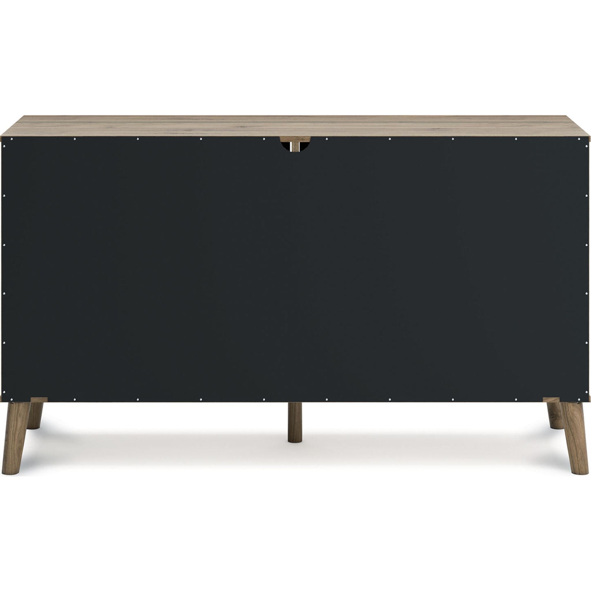 Aprilyn Dresser in Honey Finish - Modern Wooden Dresser with 6 Drawers for Bedroom Storage & Organization - Perfect for Home, Apartment, and Dorm Room Decor