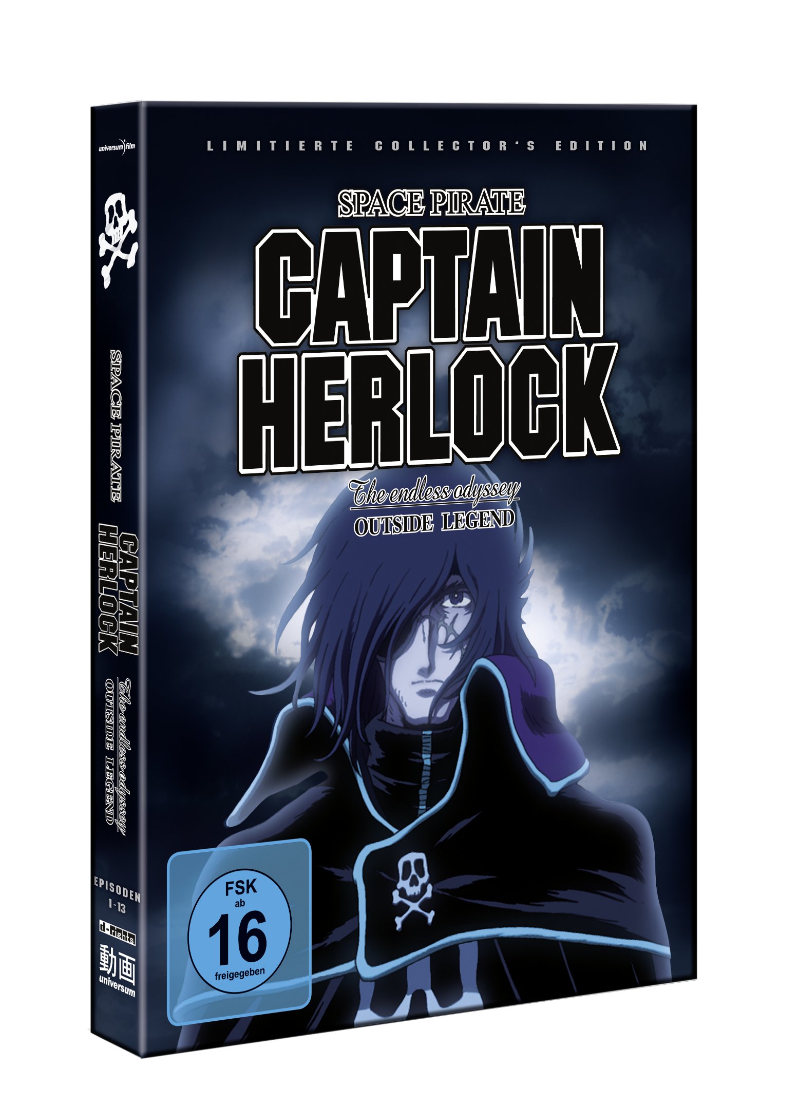 Captain Herlock DVD Box Set - Complete 3-Disc Collection (German Import) | Classic Anime Series for Collectors & Sci-Fi Fans | Perfect for Home Entertainment & Gift Giving