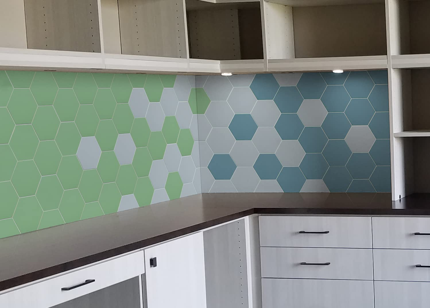Hexagon Peel & Stick Backsplash Tiles - Easy DIY for Kitchen & Bathroom
