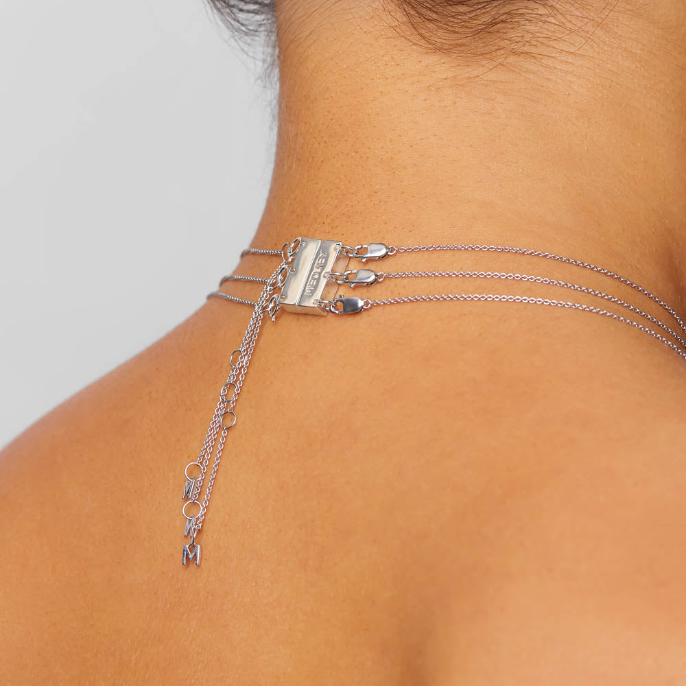 Silver Multi-Layered Necklace Connector - Elegant Jewelry Piece for Layering Necklaces & Bracelets | Perfect for DIY Jewelry Making & Fashion Accessories