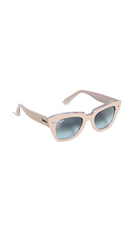 Beige on Transparent/Blue Gradient Grey