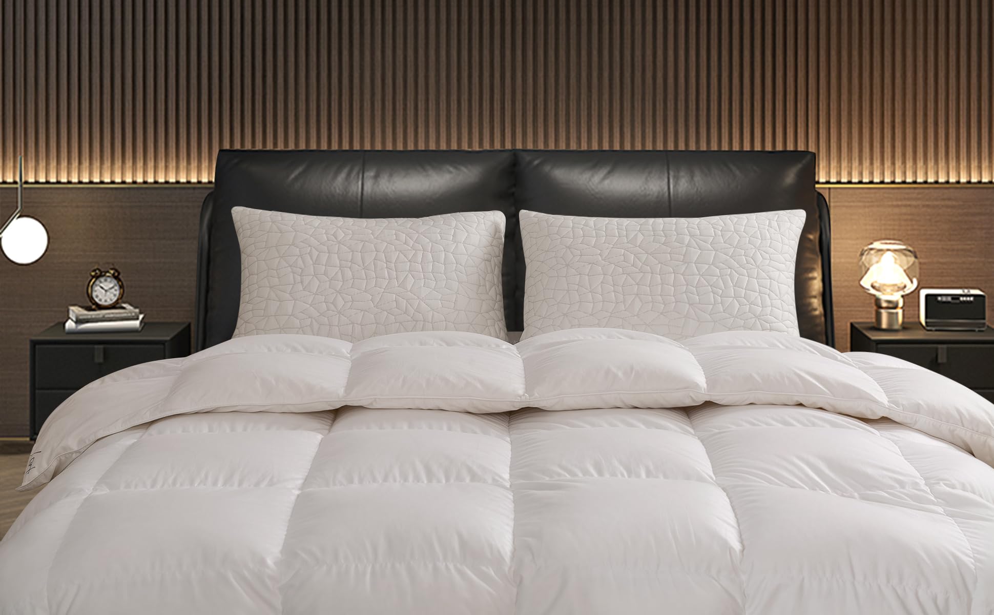 Shredded Memory Foam Pillows Queen Size Set of 2 - Adjustable Bed Pillows for Side, Back & Stomach Sleepers, Cooling Comfort Pillows with Washable Cover for Better Sleep - Perfect for Home, Office & Travel Use
