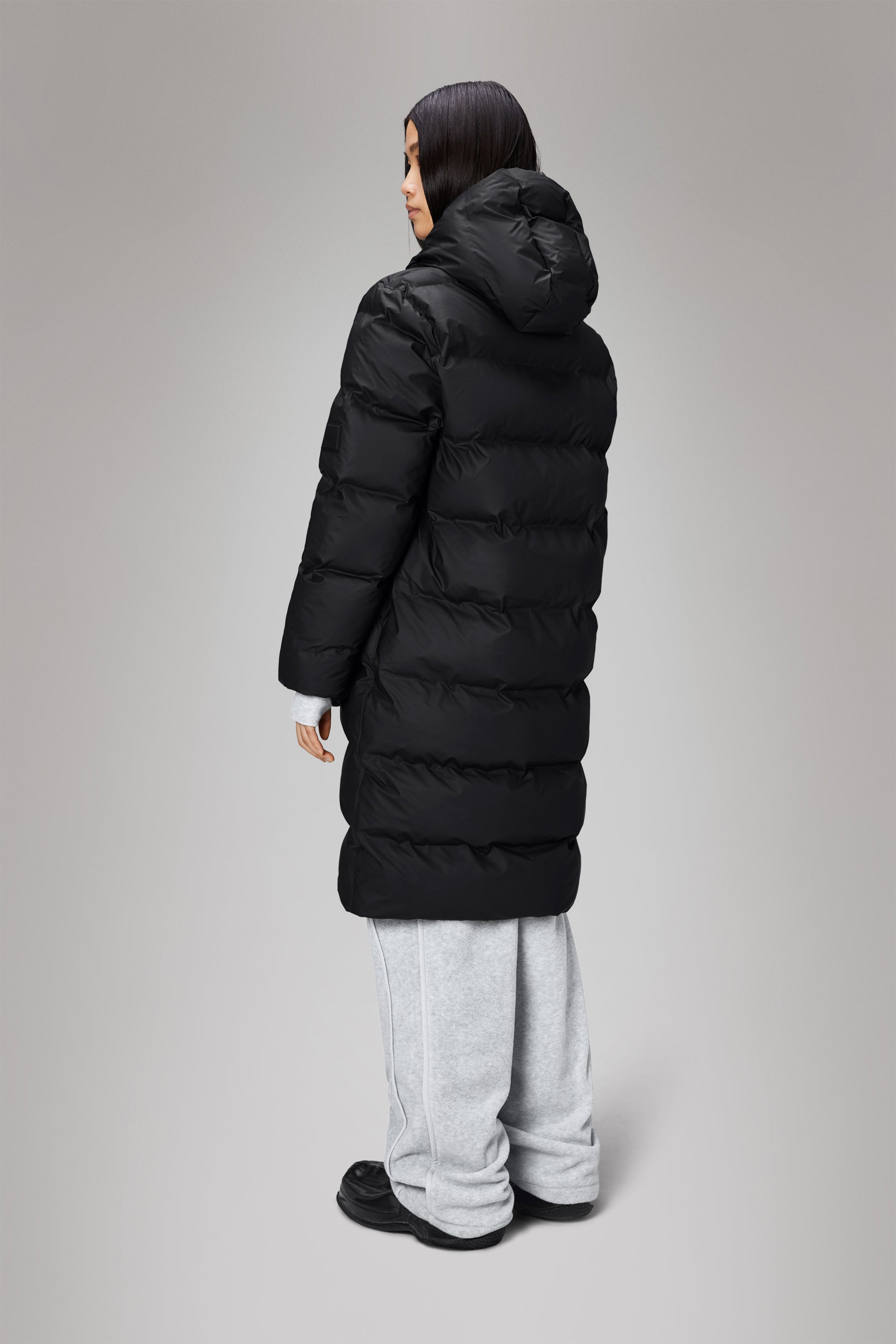Alta Longer Puffer Jacket for Women - Lightweight Warm Winter Coat with Hood, Waterproof Windproof Down Alternative Jacket for Outdoor Activities, Hiking, and Cold Weather