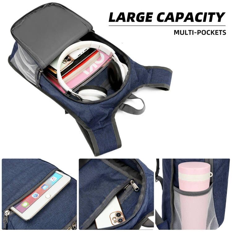 Valleycomfy Lightweight Foldable Hiking Backpack - Compact Travel Daypack for Camping, Hiking & Outdoor Adventures - Water-Resistant Packable Backpack for Women & Men (Dark Blue) - Perfect for Day Trips, Commuting & Travel Accessories