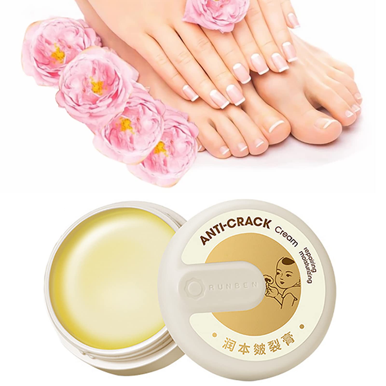LLYAND Cracked Skin Repair Cream - Intensive Healing for Dry, Cracked Hands & Feet - Anti-Dryness & Crack Prevention - 15g Heel Balm - Perfect for Winter Skin Care & Extreme Dryness Relief