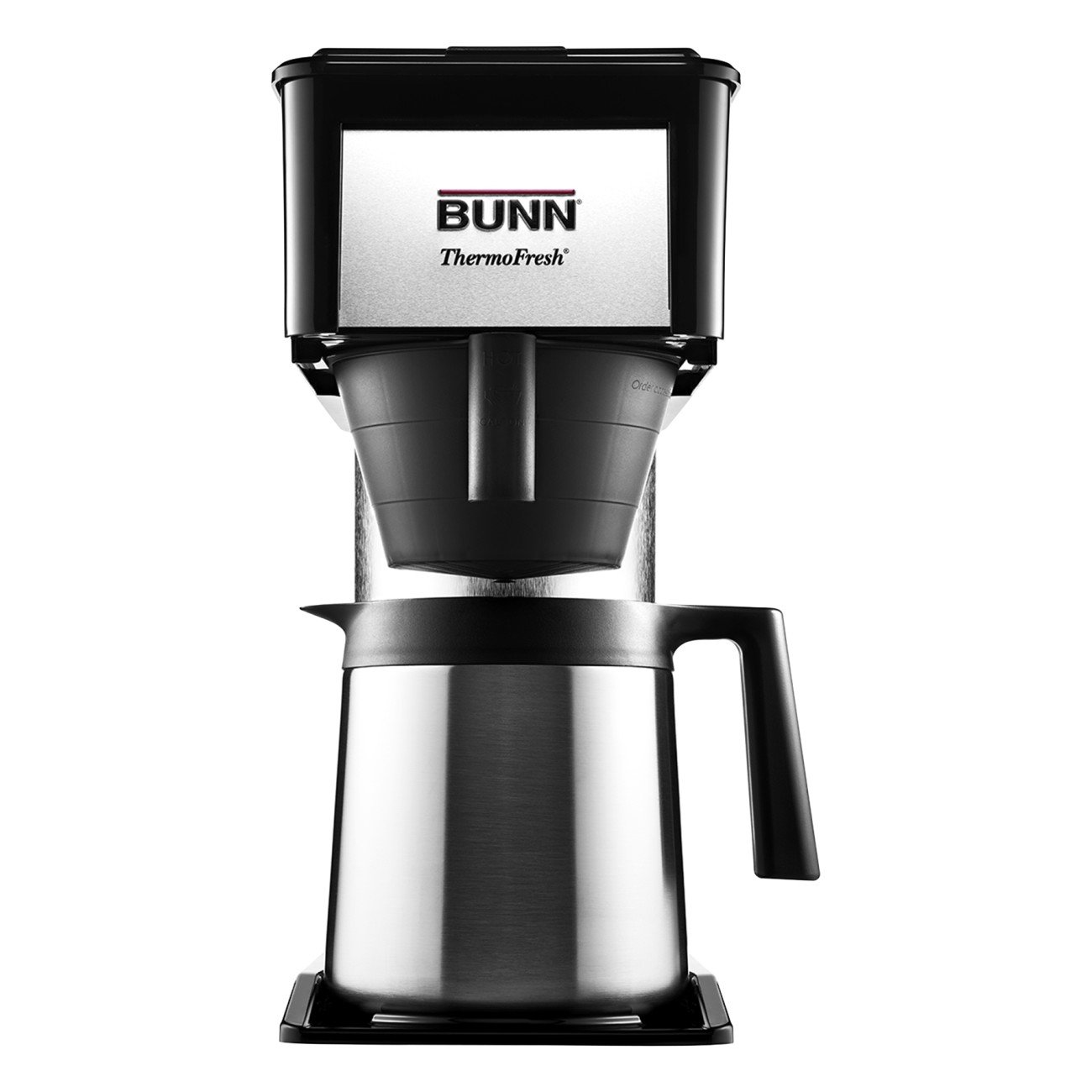 BUNN BT Speed Brew 10-Cup Thermal Carafe Coffee Maker - Fast Home Coffee Brewer with Stainless Steel Carafe, Black - Perfect for Office, Kitchen & Entertaining Guests
