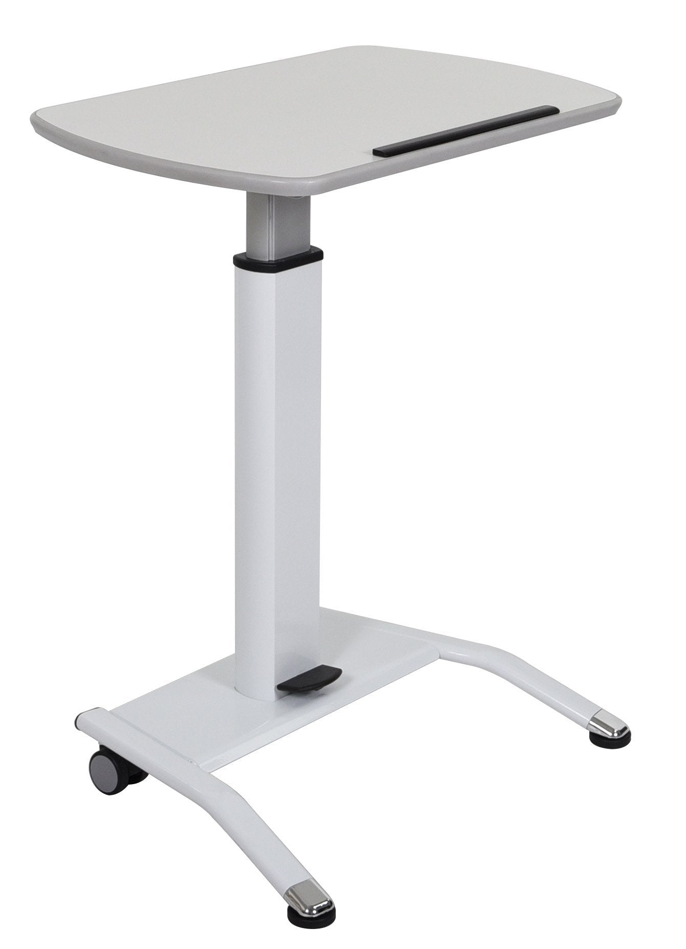 Luxor LX PNADJ WH Pneumatic Height Adjustable Lectern - Perfect for Churches, Classrooms & Conference Presentations
