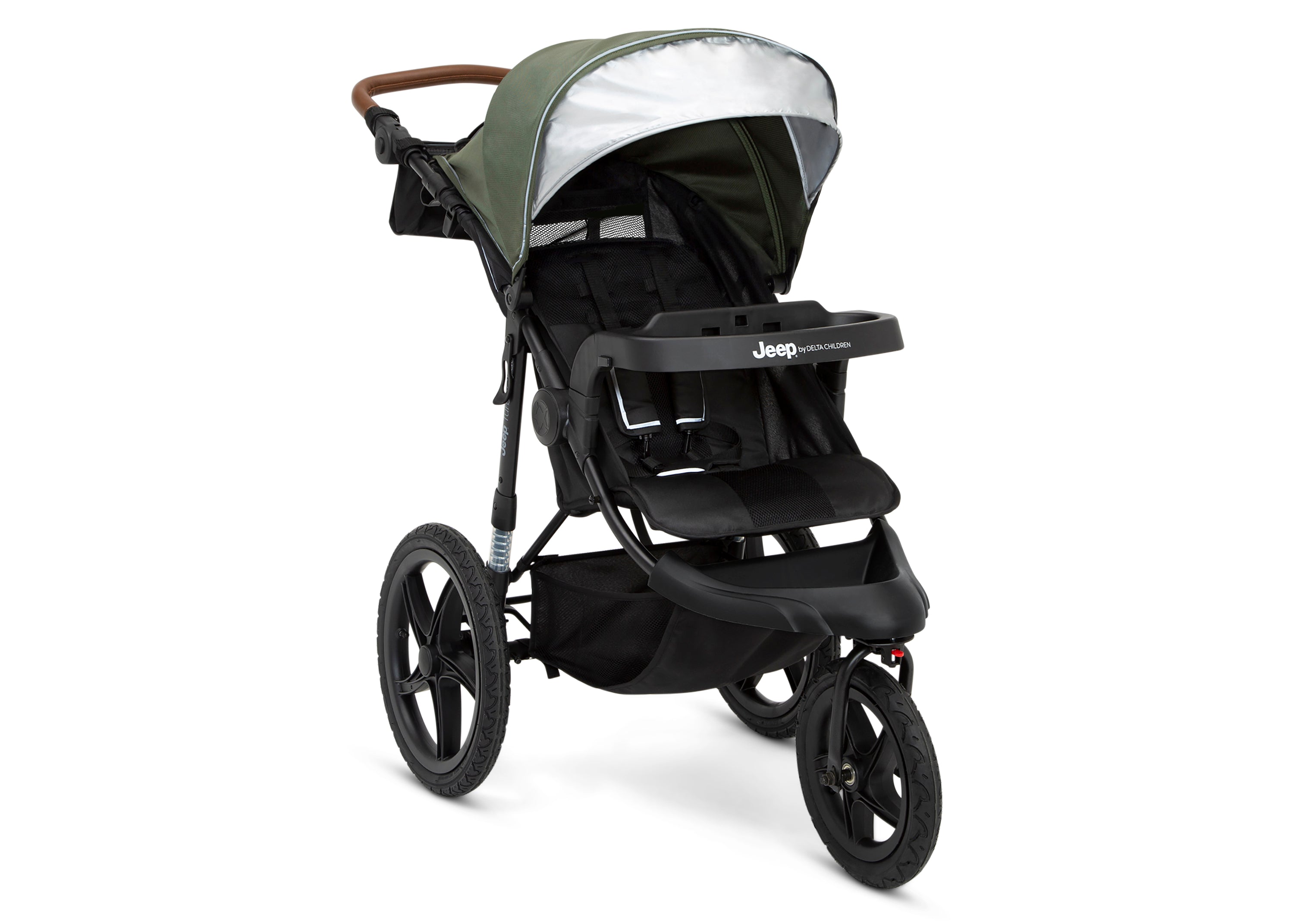 Jeep TurboGlyde All-Terrain Jogging Stroller for Running & Outdoor Adventures - Lightweight Baby Stroller with Shock Absorption for Smooth Rides on Trails, Parks & City Streets