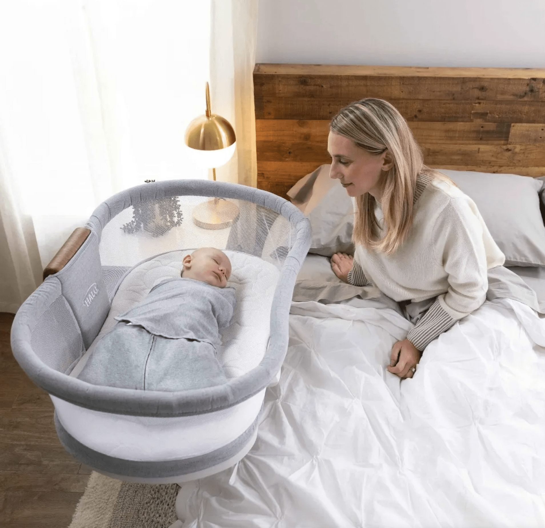 HALO DreamWeave Breathable Bassinest Replacement Pad - Premium Baby Crib Mattress Cover for Safe & Comfortable Sleep - Perfect for Newborns, Infants & Nursery Rooms