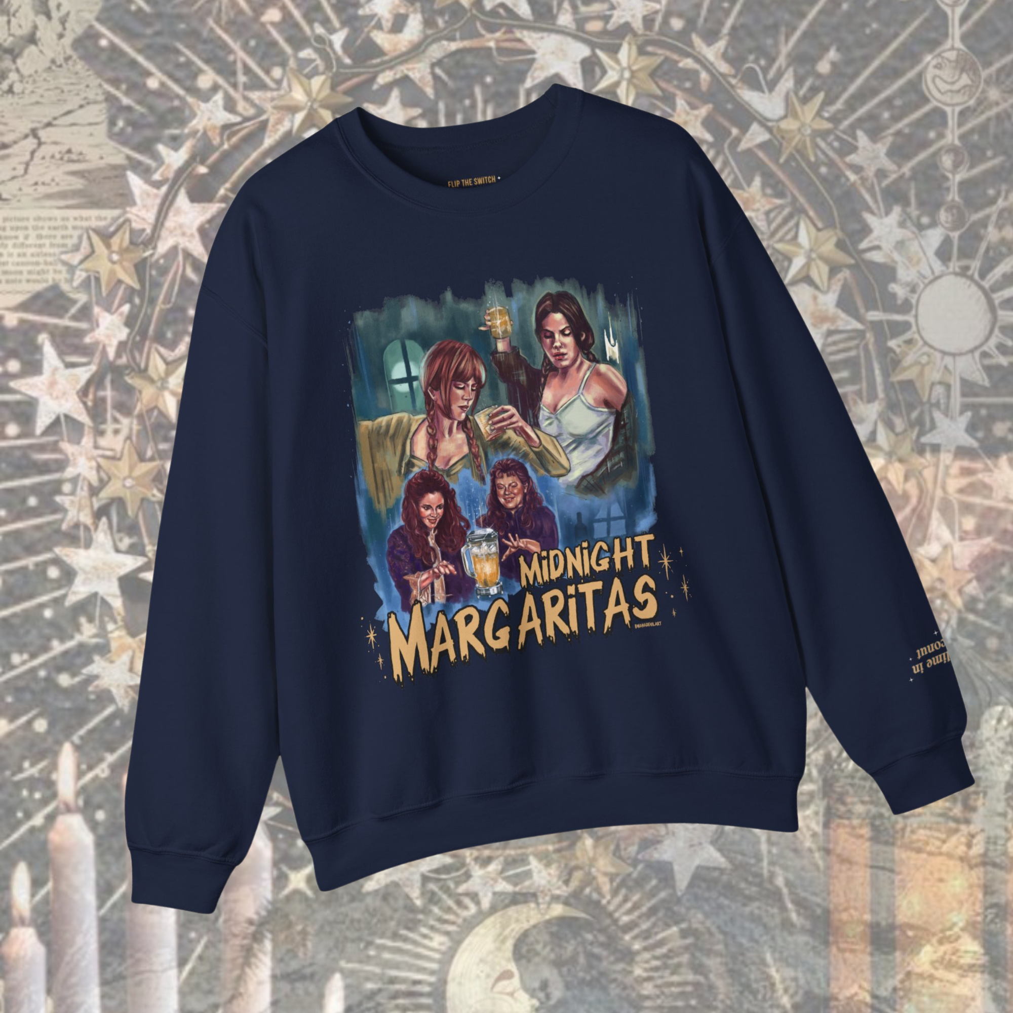 Midnight Margaritas Sweatshirt | Women's Casual Pullover | Cozy Lounge Wear for Night Out & Girls' Night In