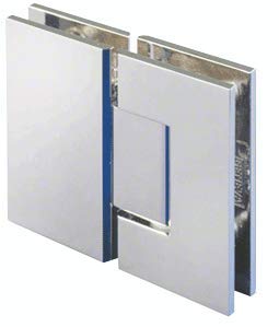 CRL V1E180CH Chrome Vienna 180 Series Glass-to-Glass Hinge - Premium Cabinet Hardware for Shower Doors & Glass Partitions - Perfect for Modern Bathroom & Commercial Spaces