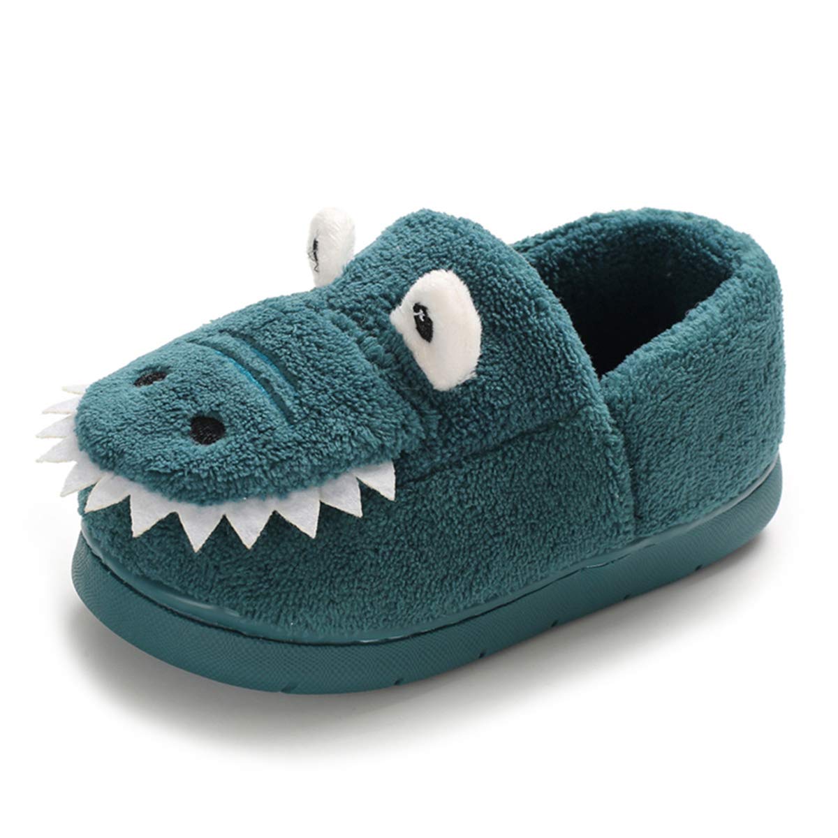 **Sakuracan Cartoon Dinosaur House Slippers for Toddler Boys & Girls - Warm Indoor Home Shoes for Bedroom & Playtime**