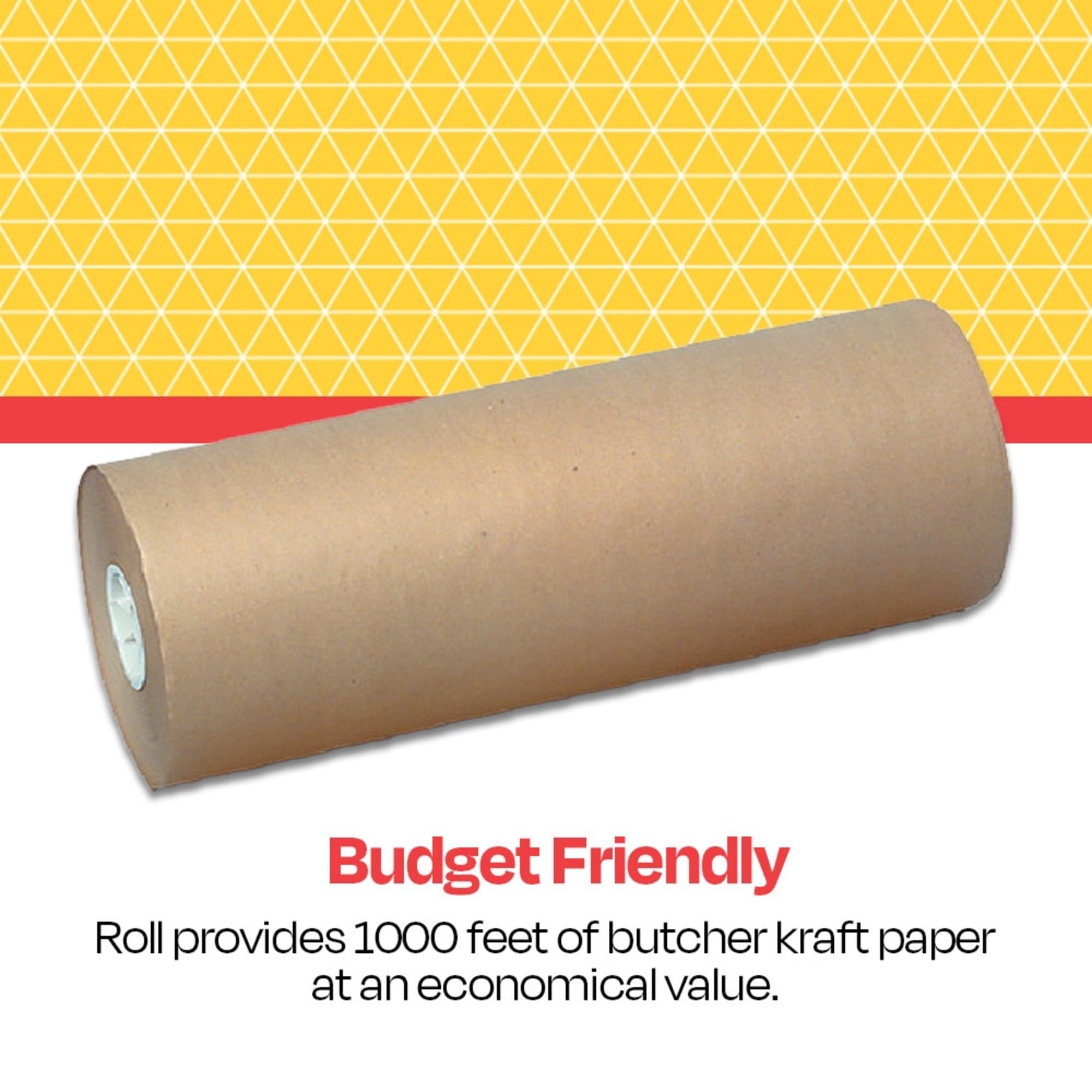 School Smart Heavy Duty Butcher Kraft Paper Roll - 40 lbs, 48