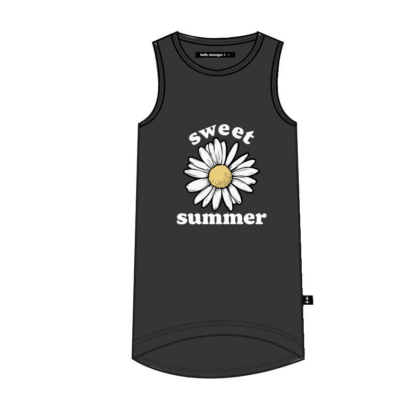 Hello Stranger Summer Scoop Dress - Black | Flowy Casual Sundress for Beach, Vacation & Summer Outings